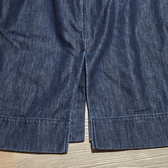 COS Denim Utility Dark Wash Cargo Front Pockets Luxury Durable Dress Size 6 - Picture 5 of 16